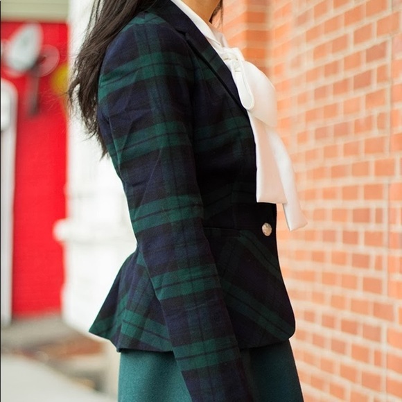 TARTAN PEPLUM JACKET - Picture 5 of 5